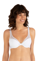 Soutien-gorge coques Tulle Design - Blanc
