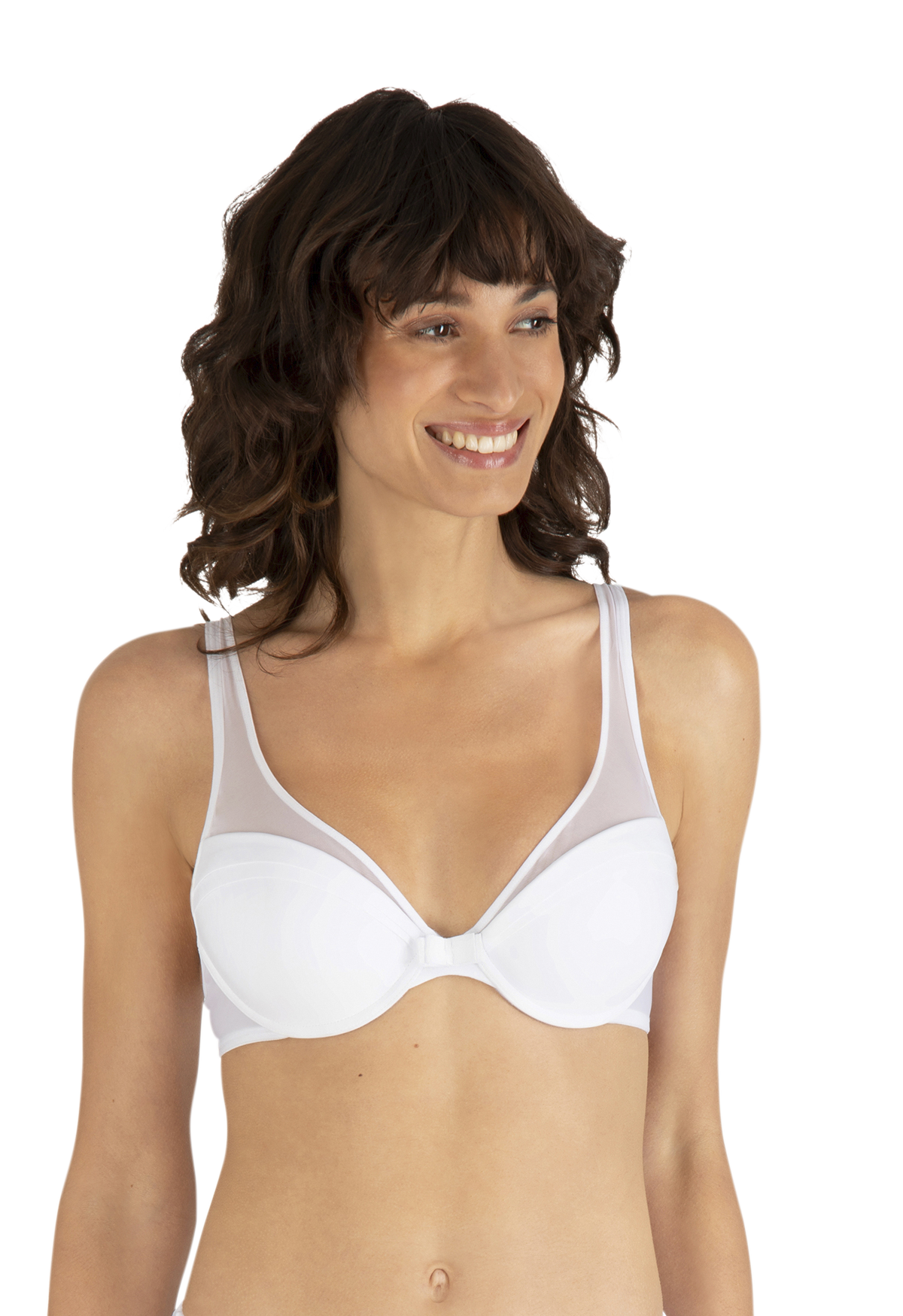 Soutien-gorge coques Tulle Design - Blanc