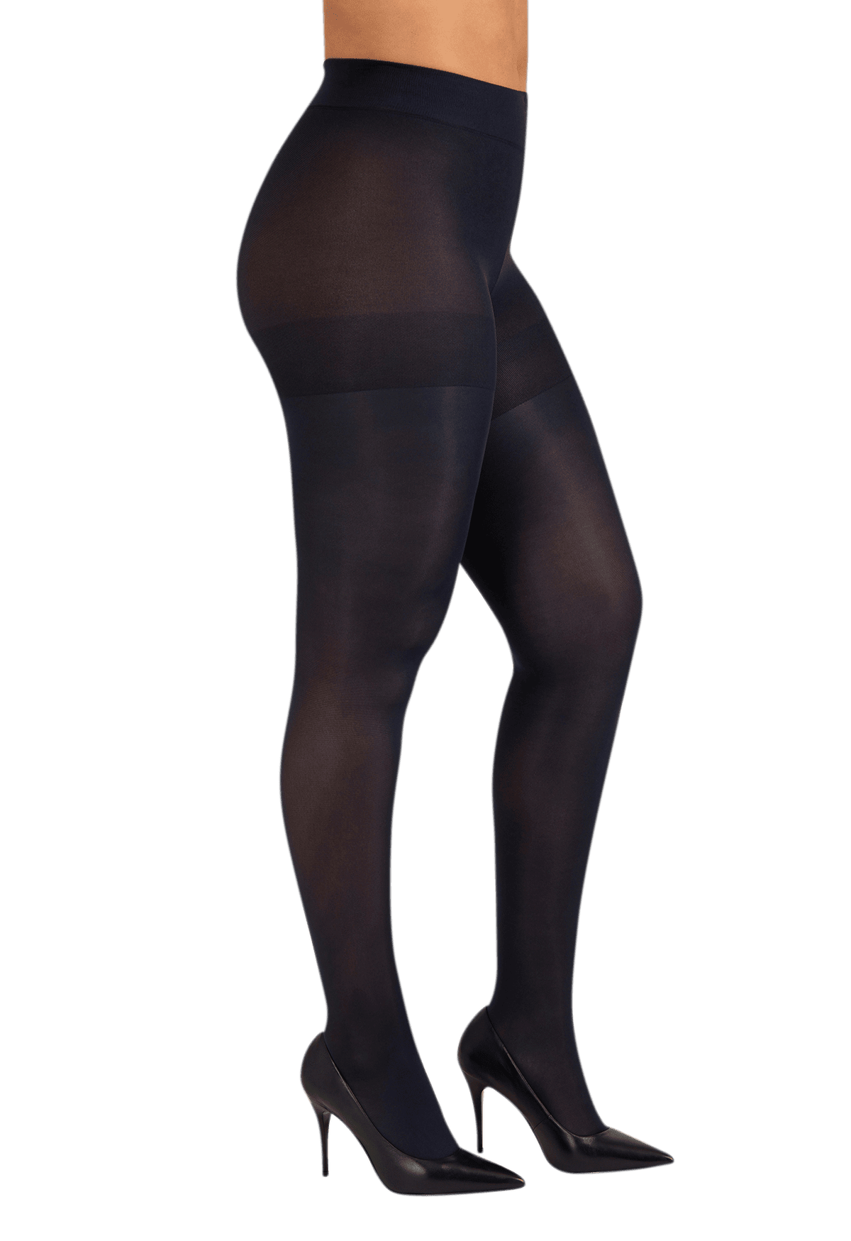 Collant Opaque 50D sur-mesure Morphologie - Bleu profond