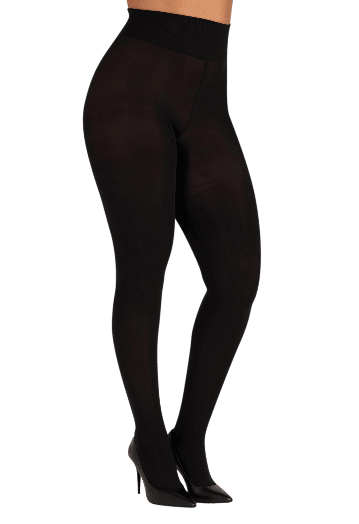 Collant Ultra-Opaque 80D Well Infini Confort - Noir