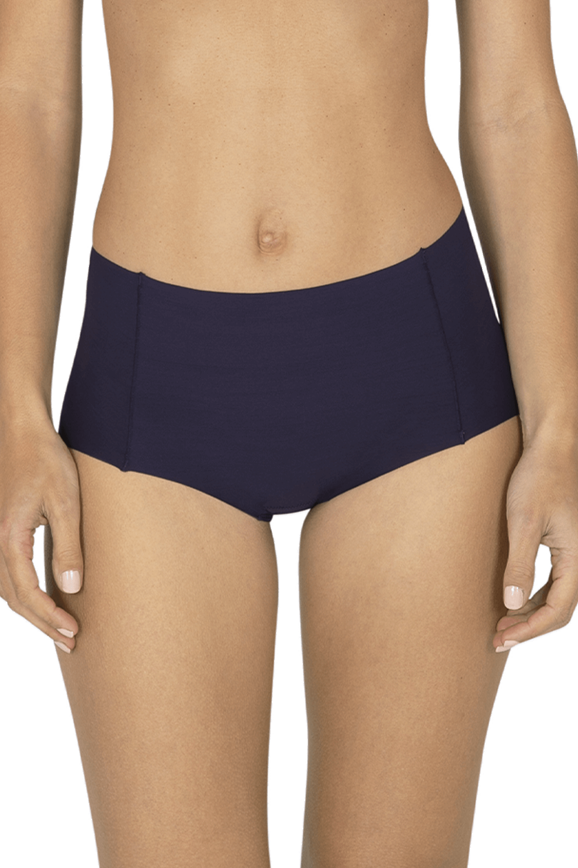 Culotte Haute Microfibre Invisi Galbe - Bleu nuit