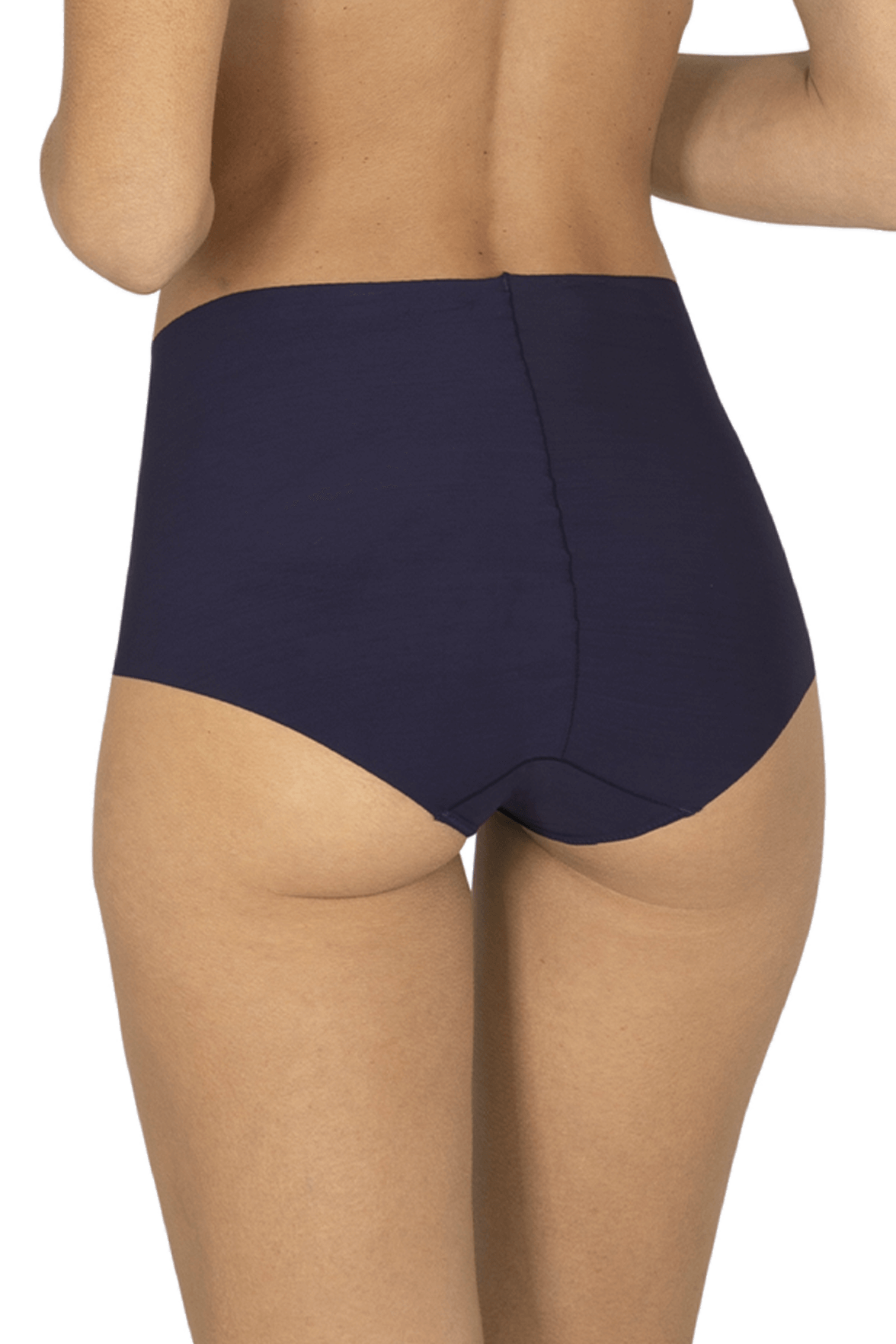Culotte Haute Microfibre Invisi Galbe - Bleu nuit