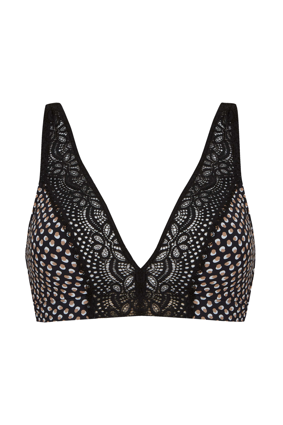 Soutien-gorge foulard sans armatures en dentelle et en microfibre L'irrésistible - Bulles