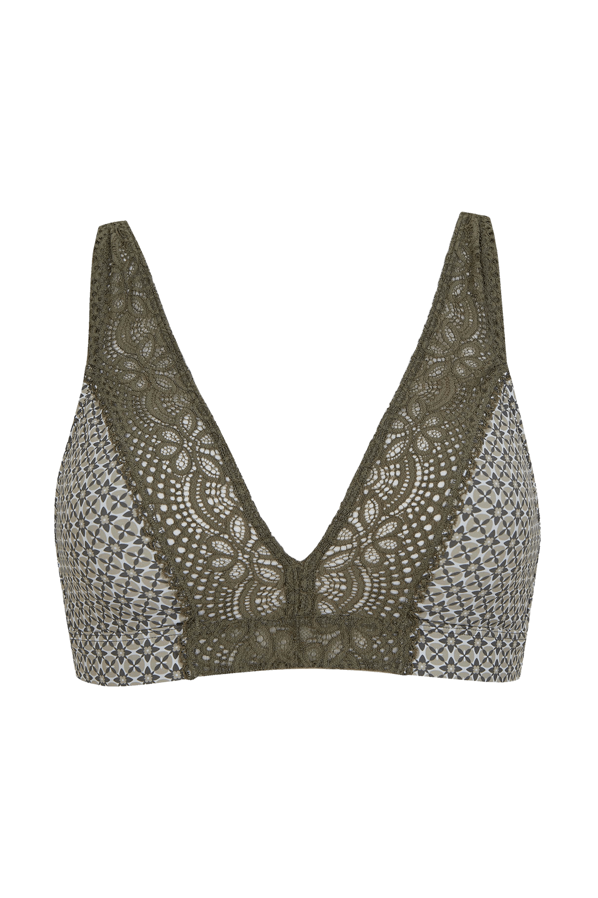 Soutien-gorge foulard sans armatures en dentelle et en microfibre L'irrésistible - Mosaique
