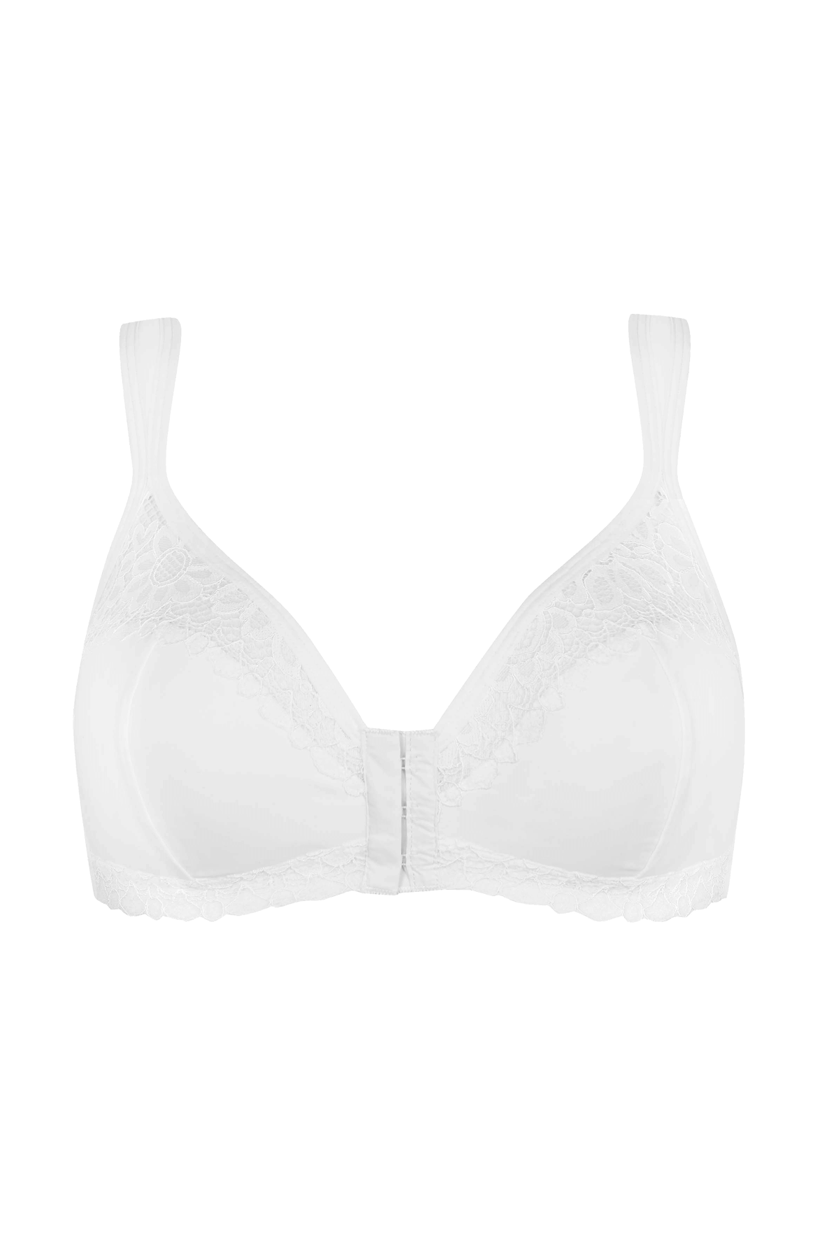 Soutien-gorge sans armatures agrafage avant Well Allure - Blanc