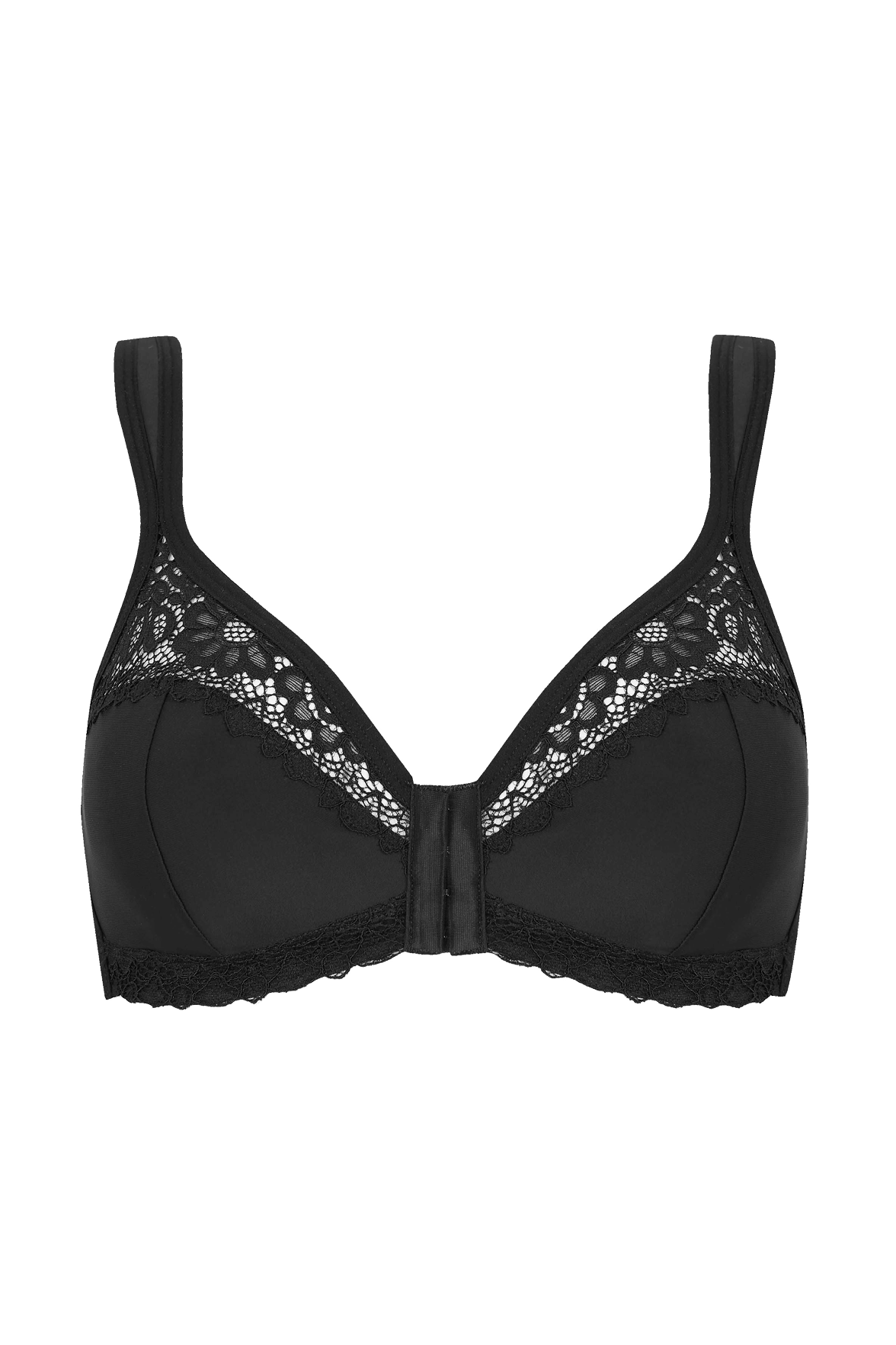 Soutien-gorge sans armatures agrafage avant Well Allure - Noir