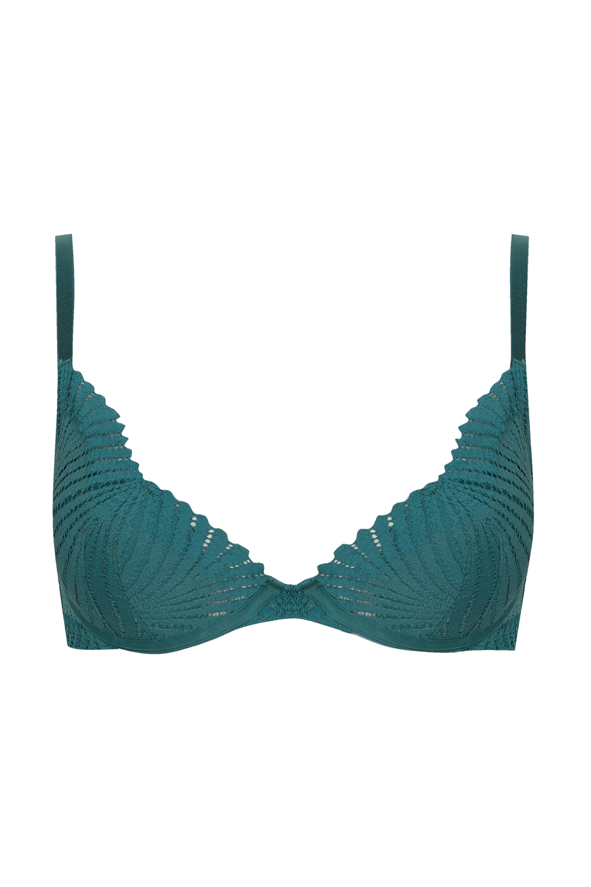 Soutien-gorge à coques Muse - Vert paon