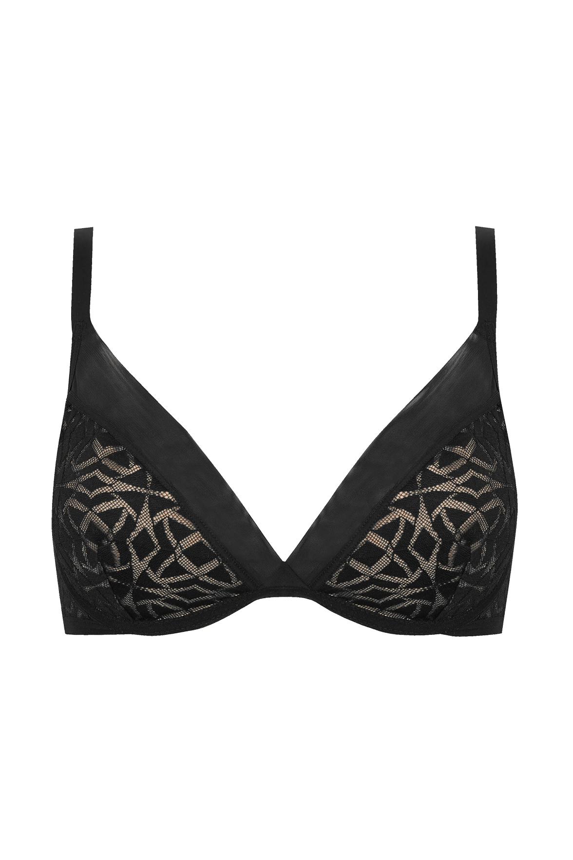 Soutien-gorge à coques Equinoxe - Noir