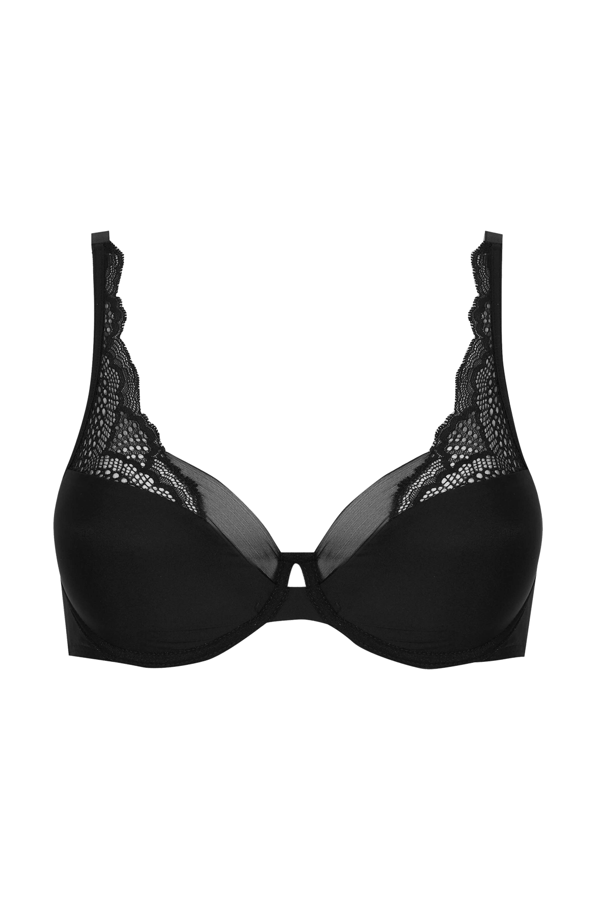 Soutien-gorge à coques Idylle - Noir