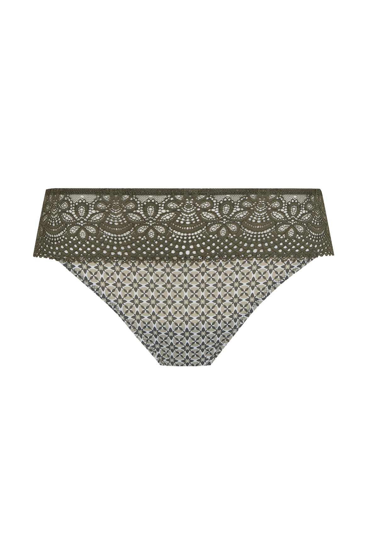 Slip brésilien dentelle et microfibre L'irrésistible - Mosaique
