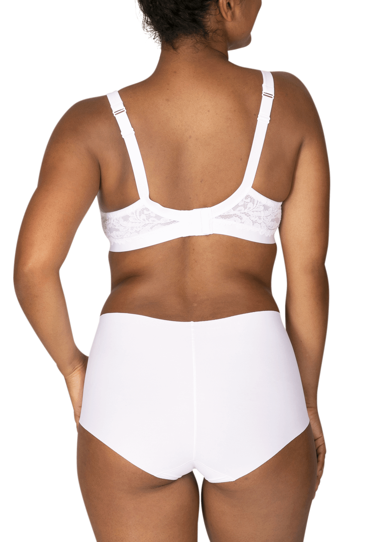 Culotte Haute Microfibre Invisi Galbe - Blanc