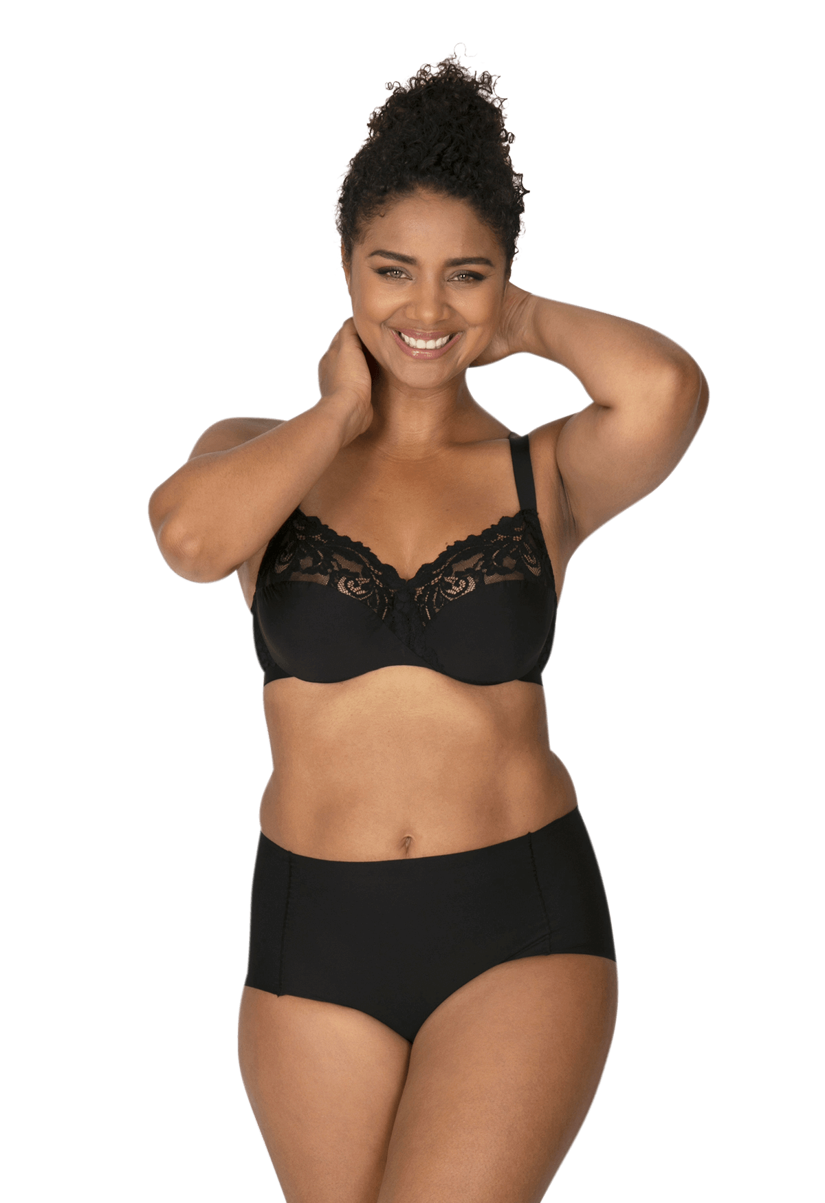 Culotte Haute Microfibre Invisi Galbe - Noir