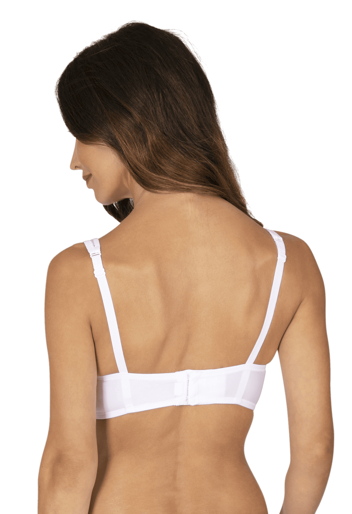 Soutien-gorge foulard sans armatures en dentelle et en microfibre L'irrésistible - Blanc