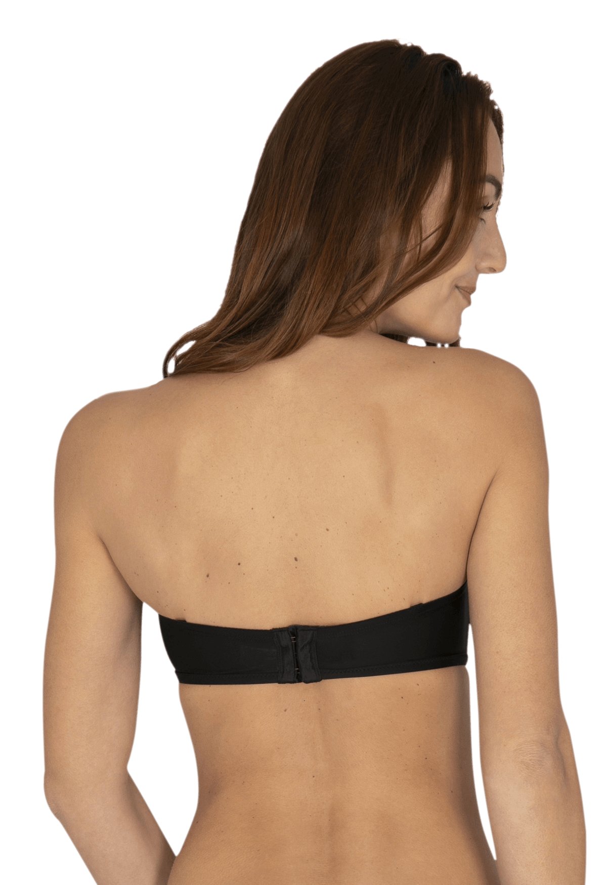 Soutien-gorge bandeau bretelles amovibles invisible Nuances - Noir