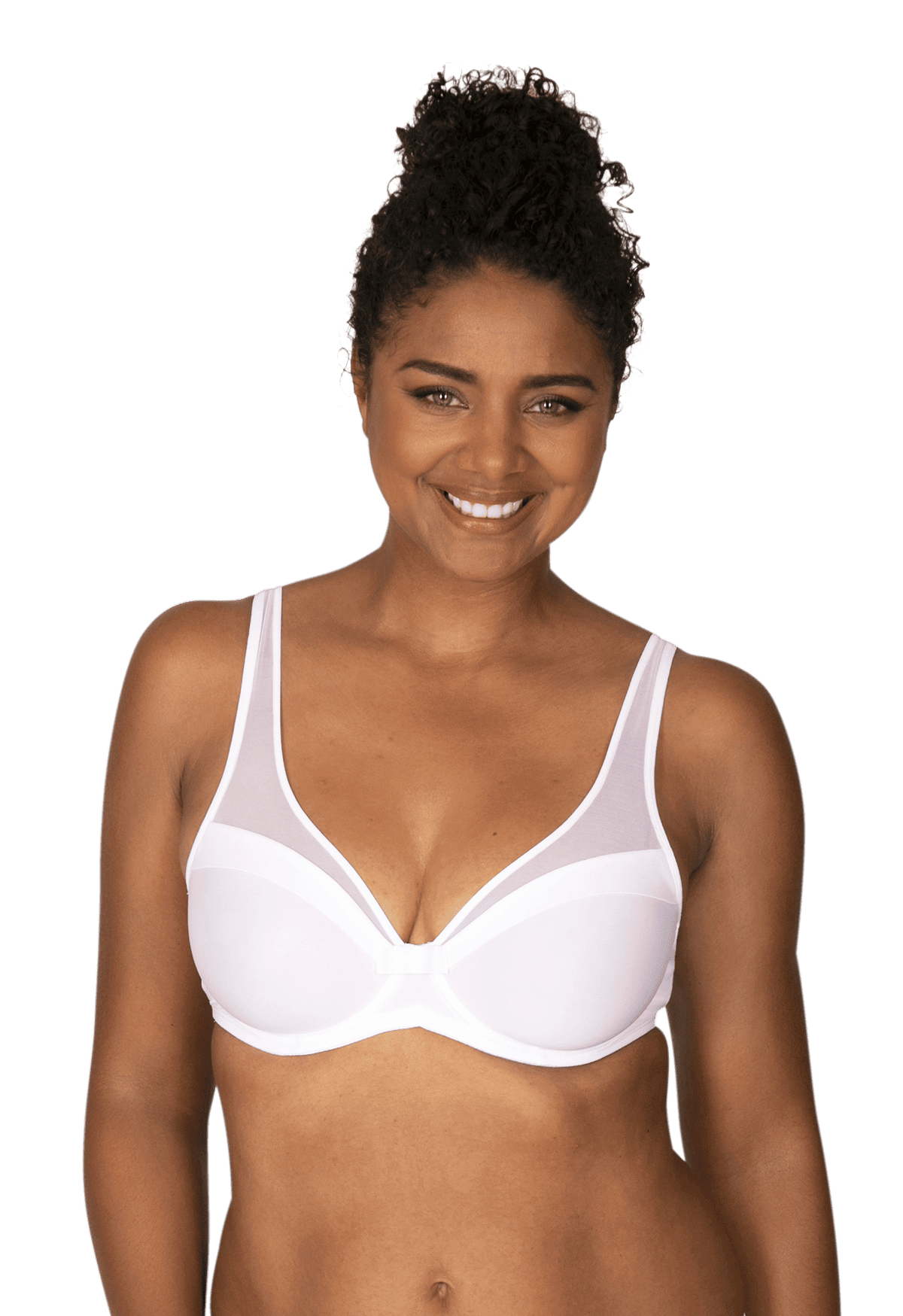 Soutien-gorge à armatures Tulle Design - Blanc