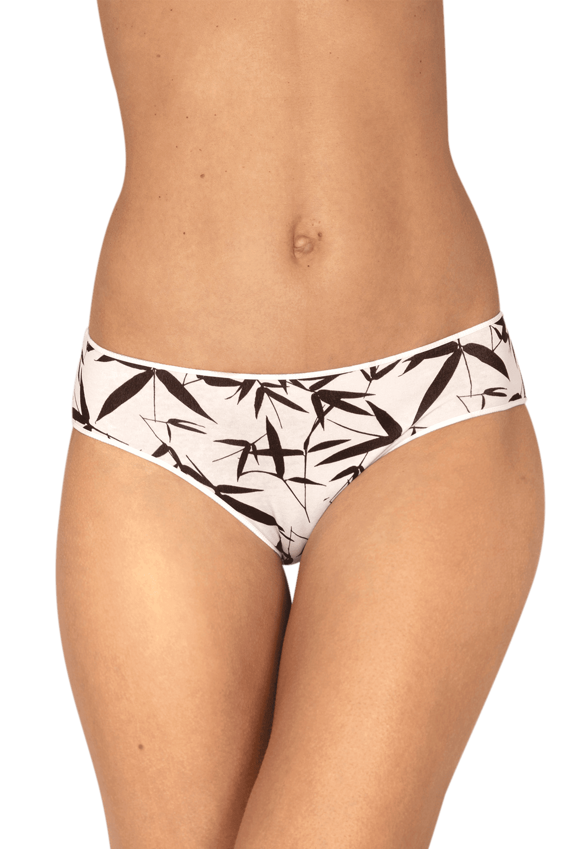 Lot de 3 Slips - Trio Imprimé Floral - Noir / imprimé nacre