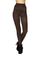 Collant Opaque 220D Laine Angora Allure d'Hiver - Noir cendré