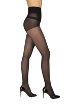 Collant Galbant Semi-opaque 30D Body Galbe Séduction - Noir