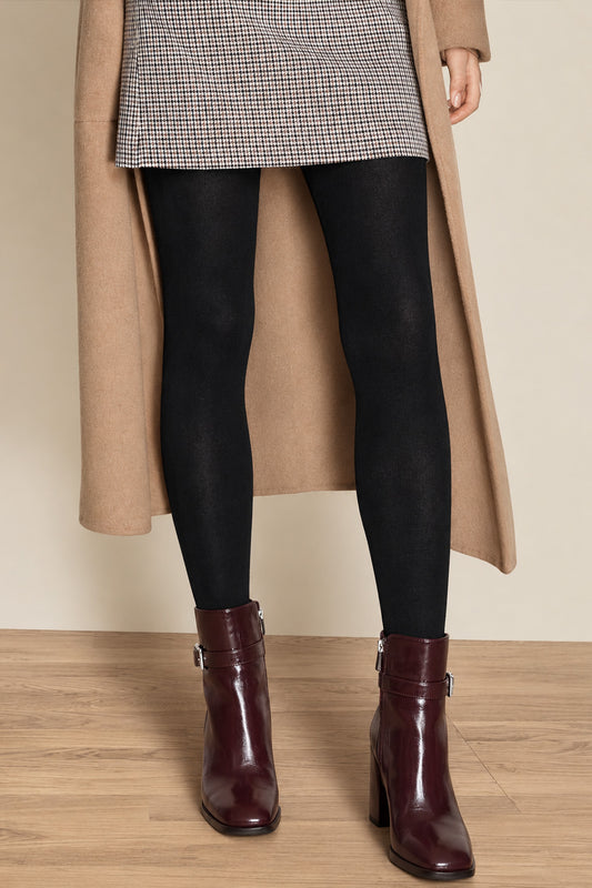 Collant Well en cachemire noir
