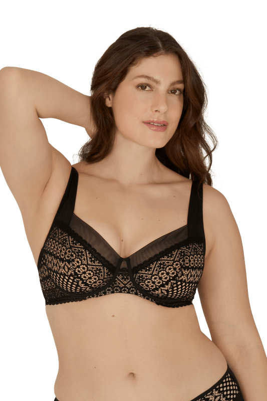 Soutien-gorge à armatures Déesse - Noir