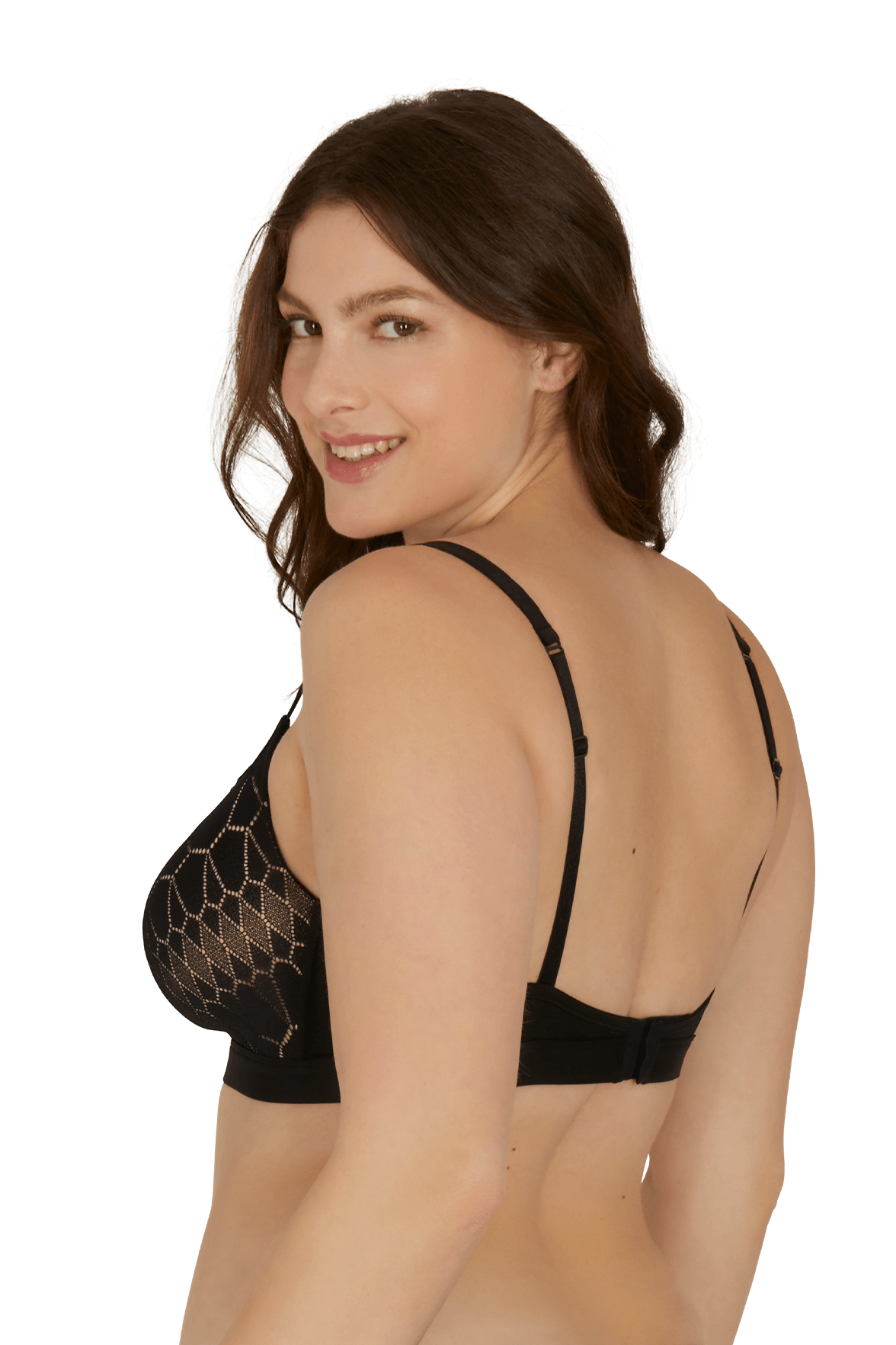 Soutien-gorge sans armatures coques souples Harmonie - Noir