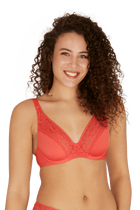 Soutien-gorge foulard à armatures L'irrésistible - Corail