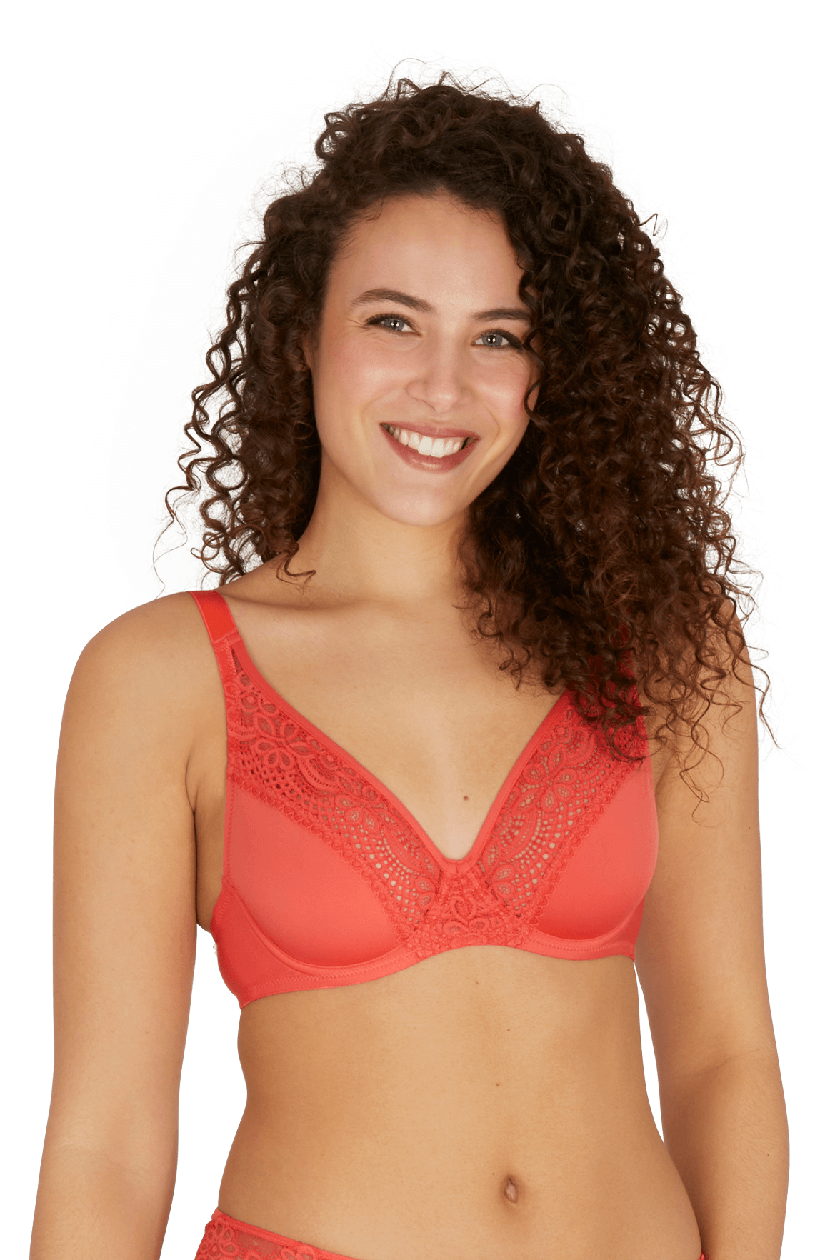 Soutien-gorge foulard à armatures L'irrésistible - Corail