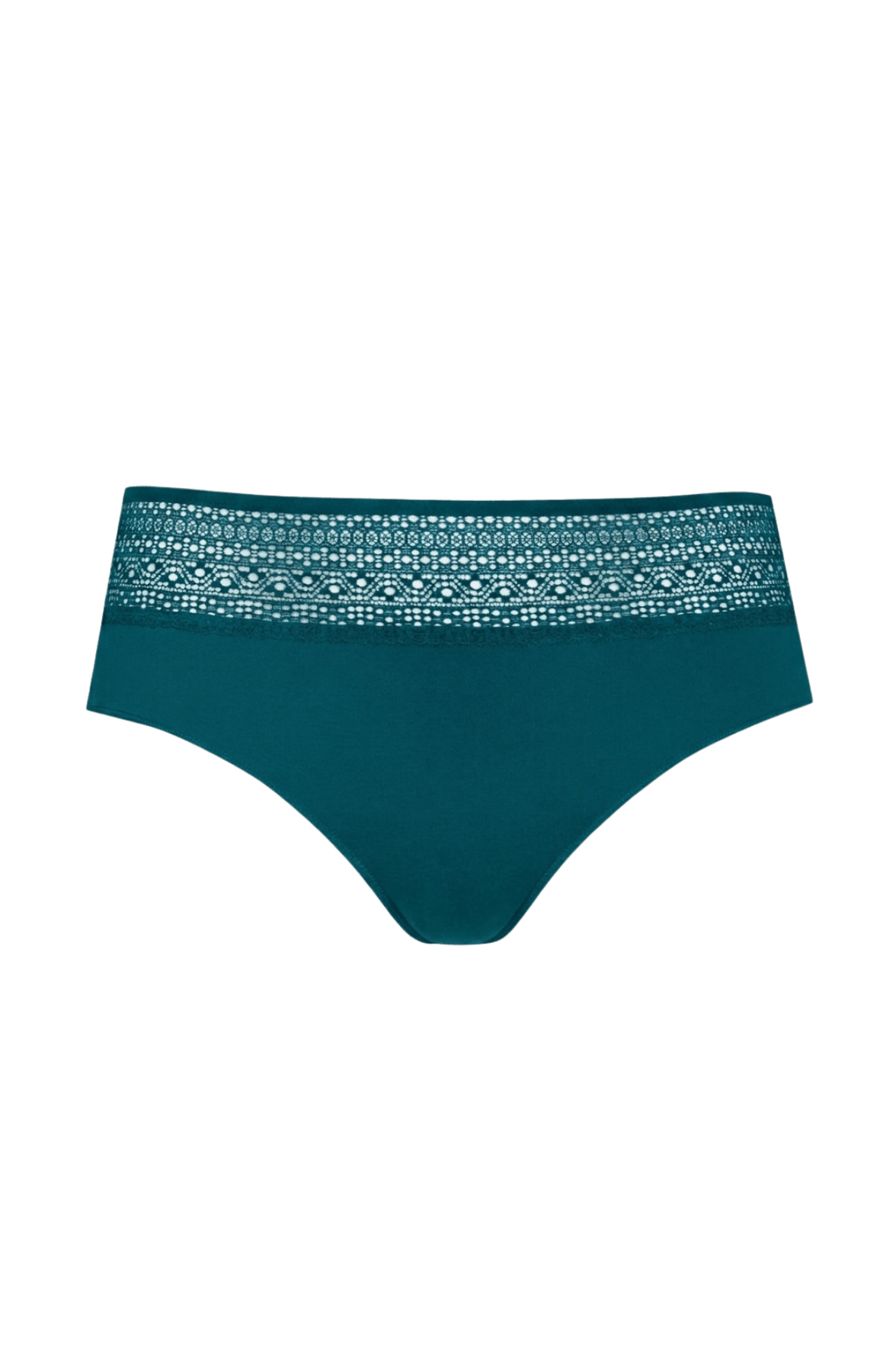 Lot de 3 Slips - Trio Modal - Vert paon / noir / soie