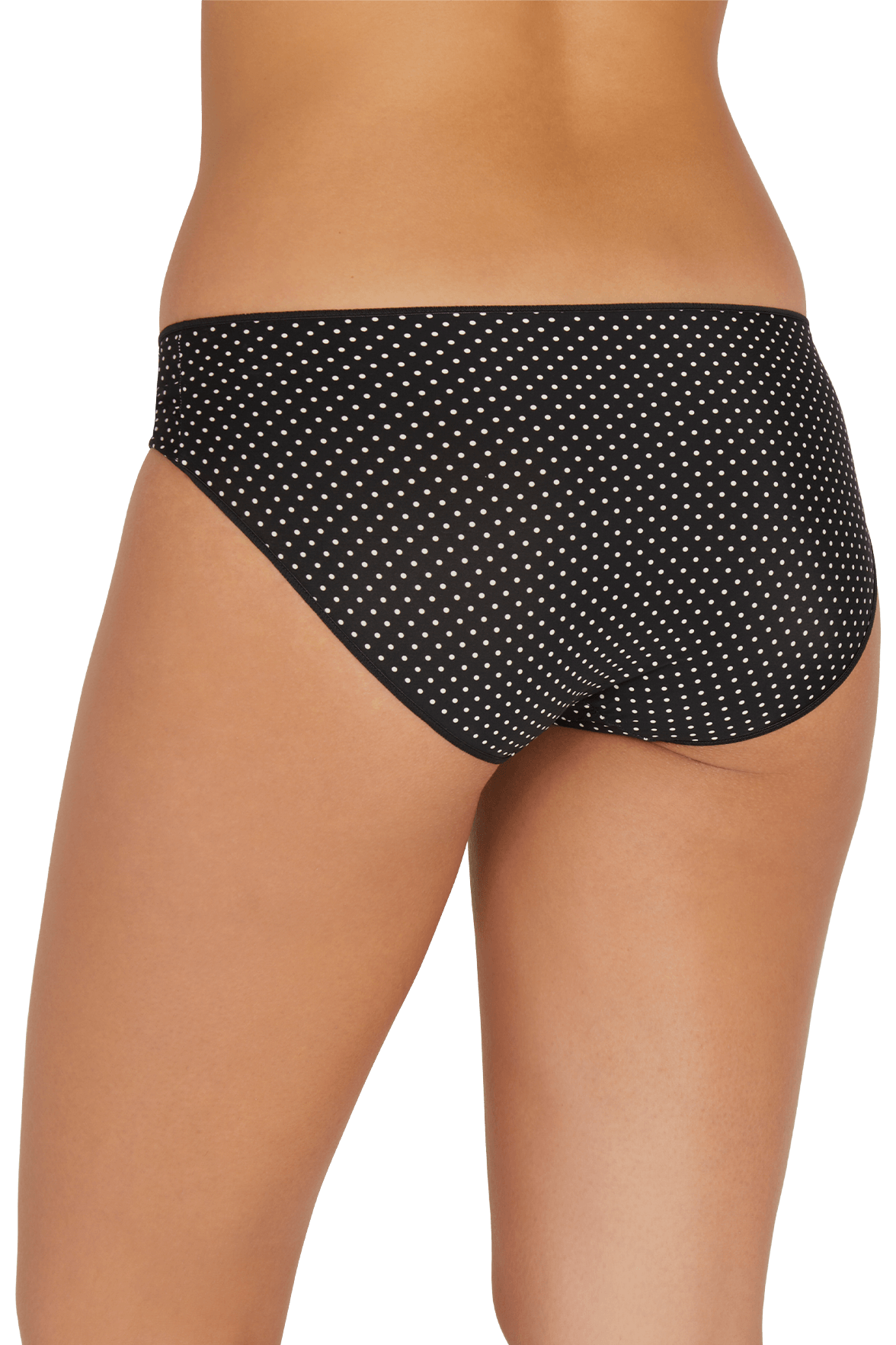 Lot de 3 Slips - Trio Imprimé invisible - Pois / noir / poudre