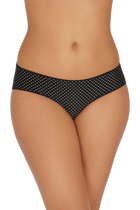 Lot de 3 Slips - Trio fantaisie micro - Pois / noir / poudre