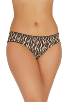Lot de 3 Slips - Trio Imprimé Floral - Fauve / noir / nude