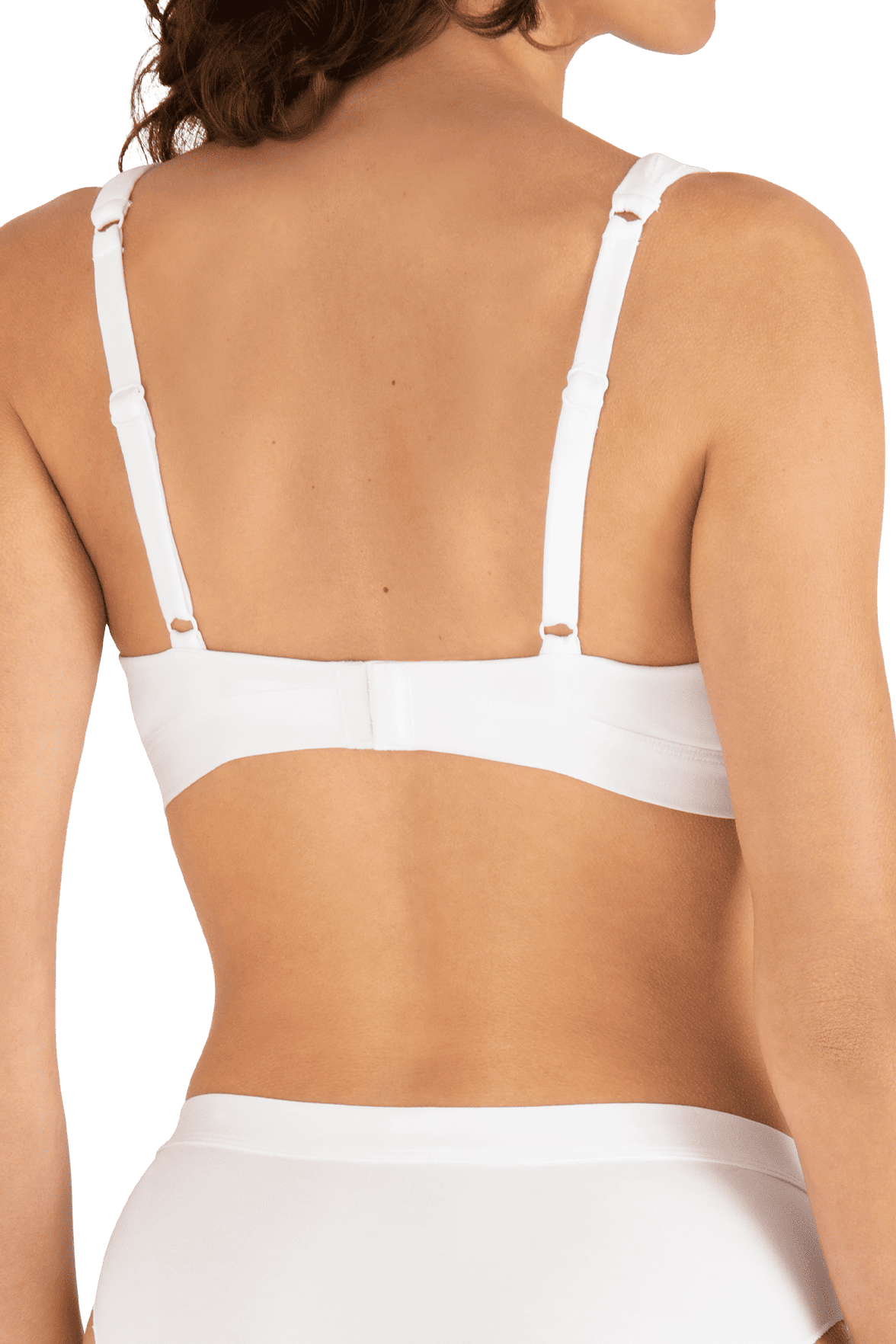 Soutien-gorge sans armatures Tulle Design Coton - Blanc naturel