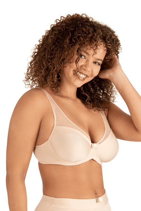 Soutien-gorge à armatures Tulle Design - Nude