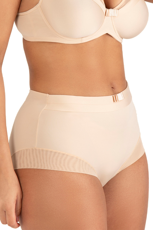 Shorty taille haute Tulle Design - Nude