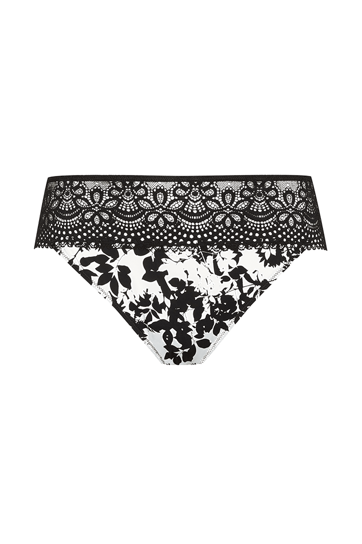 Slip brésilien dentelle et microfibre L'irrésistible - Flore