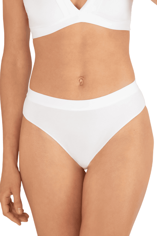 Slip Tulle Design Coton - Blanc naturel