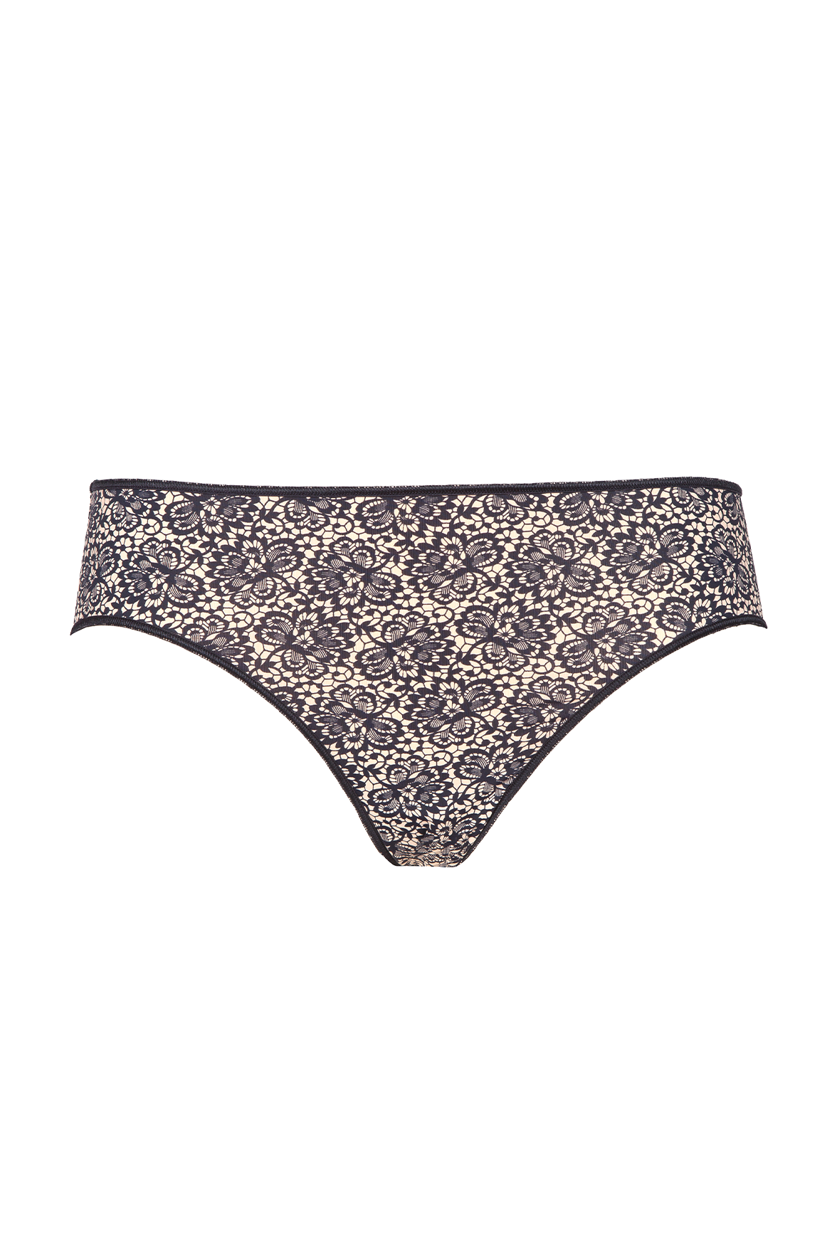 Lot de 3 Slips - Trio Imprimé invisible - Nude / noir / imprimé