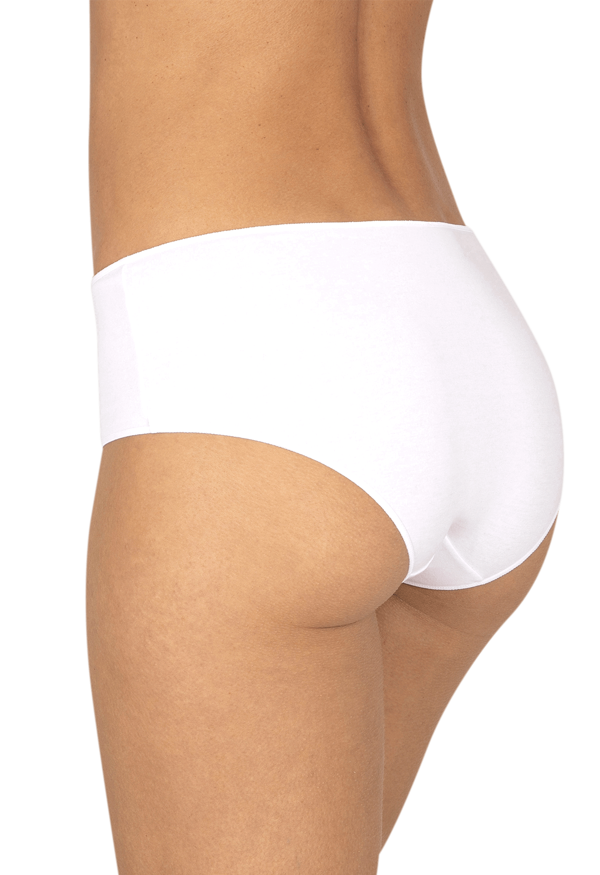 Lot de 3 Shortys en coton bio Intimement Bio - Blanc / bleu / poudre