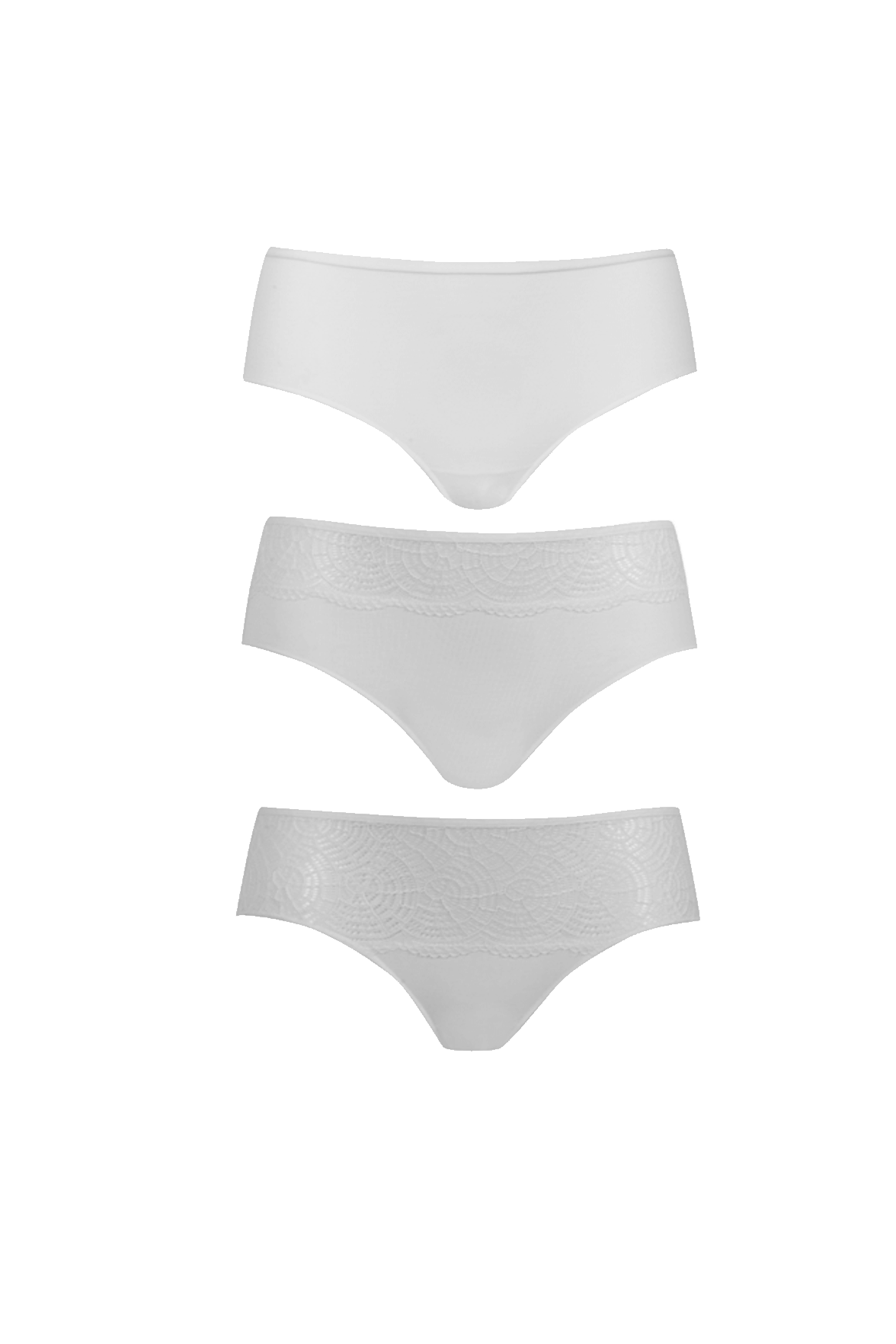 Lot de 3 Slips - Trio Modal - Blanc