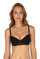 Soutien-gorge coques Vertige Drapé - Noir