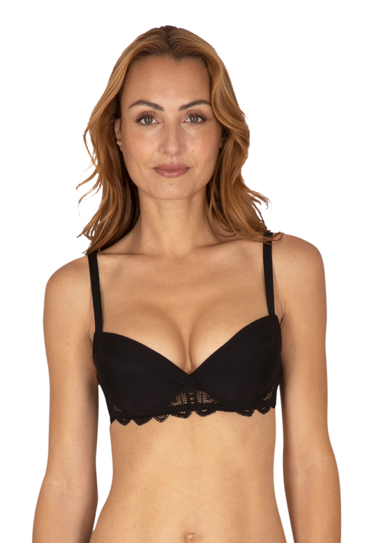 Soutien-gorge coques Vertige Drapé - Noir