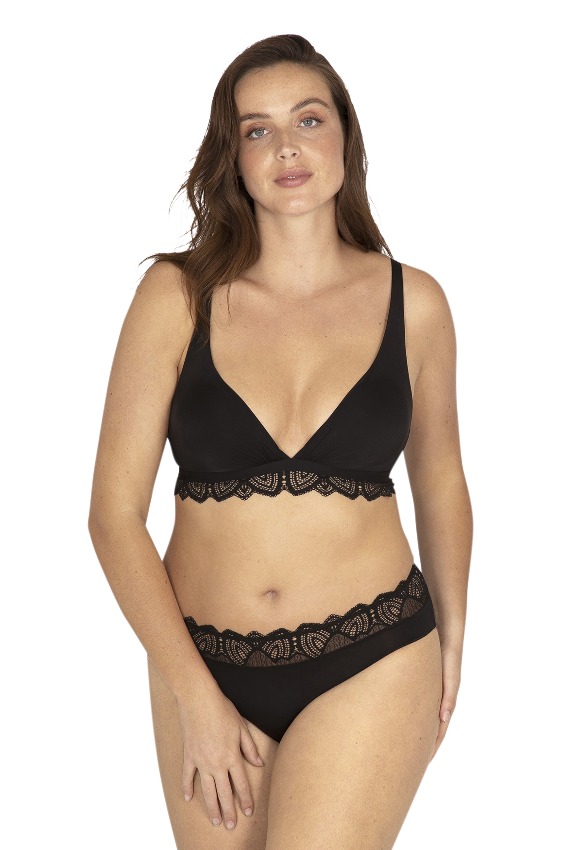 Soutien-gorge sans armatures Vertige Drapé - Noir