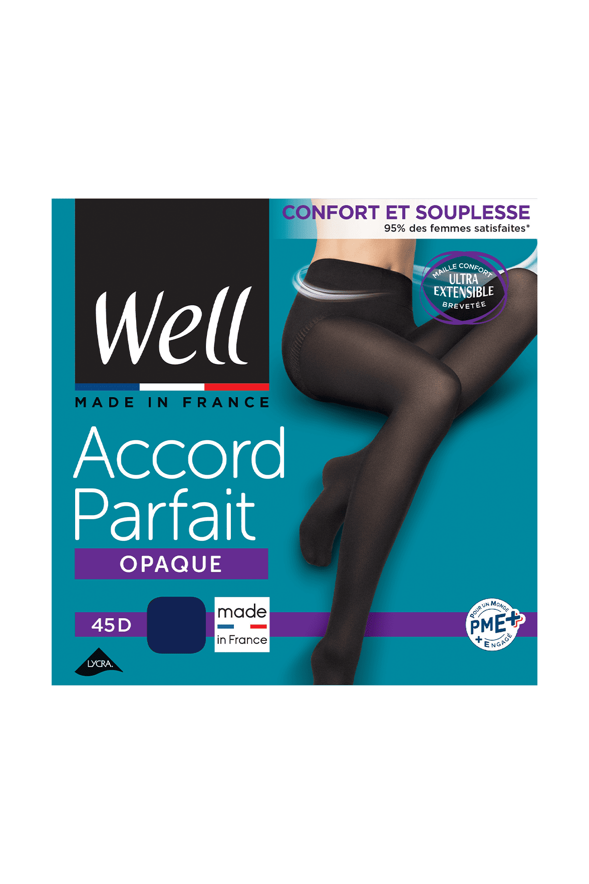 Collant Opaque 45D Accord Parfait - Bleu nuit