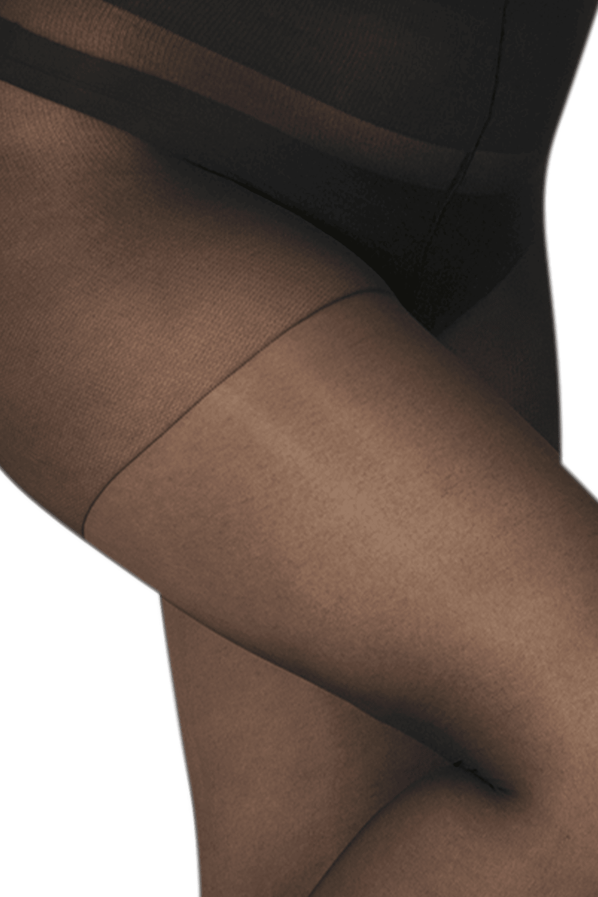 Collant Transparent 15D Grandes Tailles Elastivoile Résistant - Noir