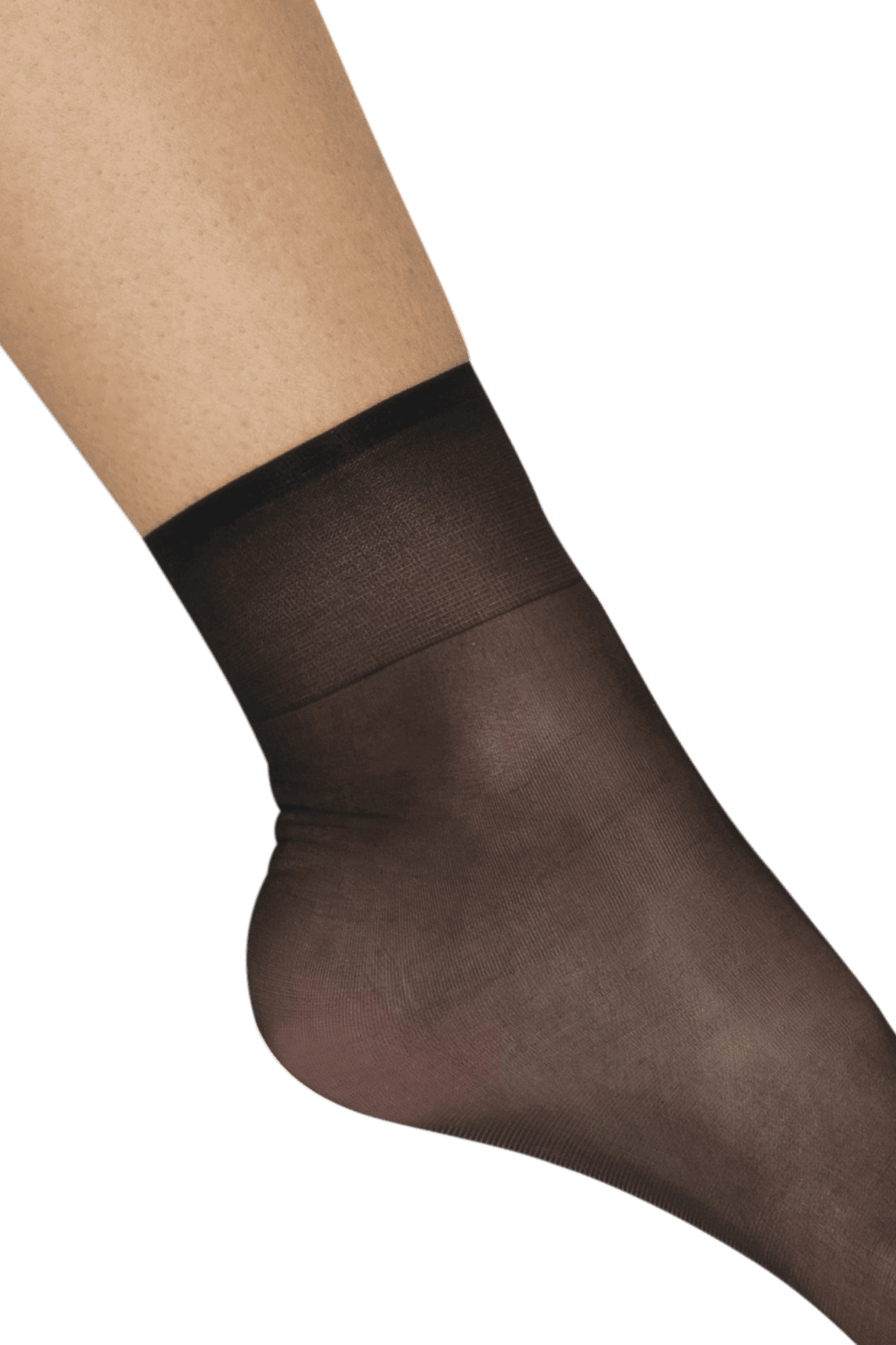 Socquettes Transparentes Tenue Parfaite 15D Well Infini Confort 2 Paires - Noir