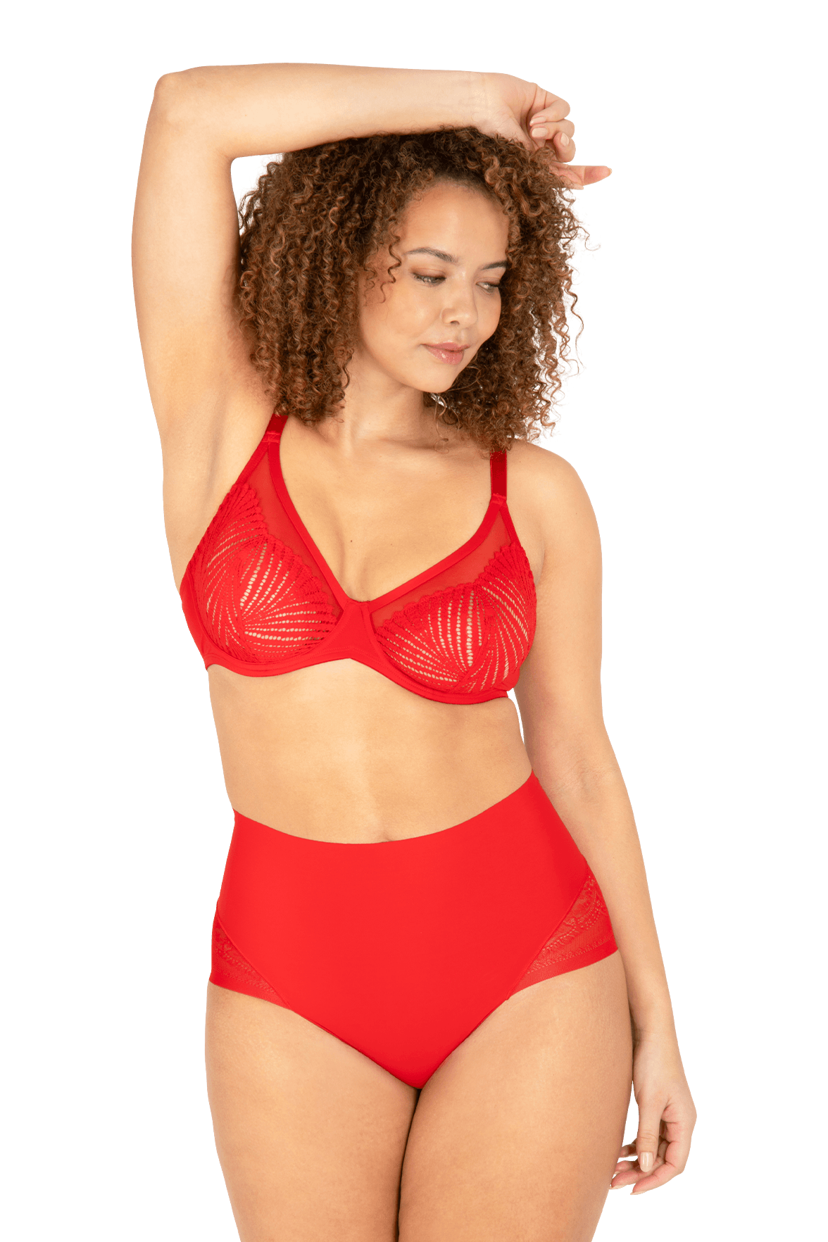 Culotte Dentelle Invisi Galbe - Rouge ardent