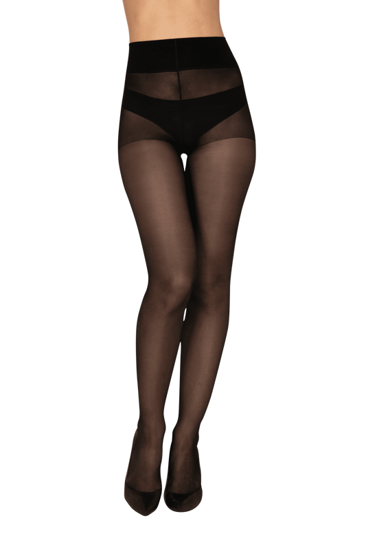 Collant Semi-Opaque 30D Well Infini Confort - Noir