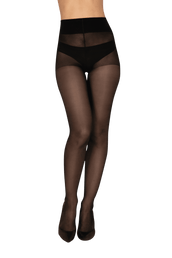 Collant Semi-Opaque 30D Well Infini Confort - Noir