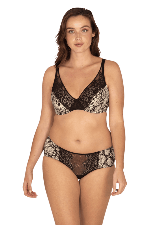 Soutien-gorge foulard à armatures L'irrésistible - Imprimé python