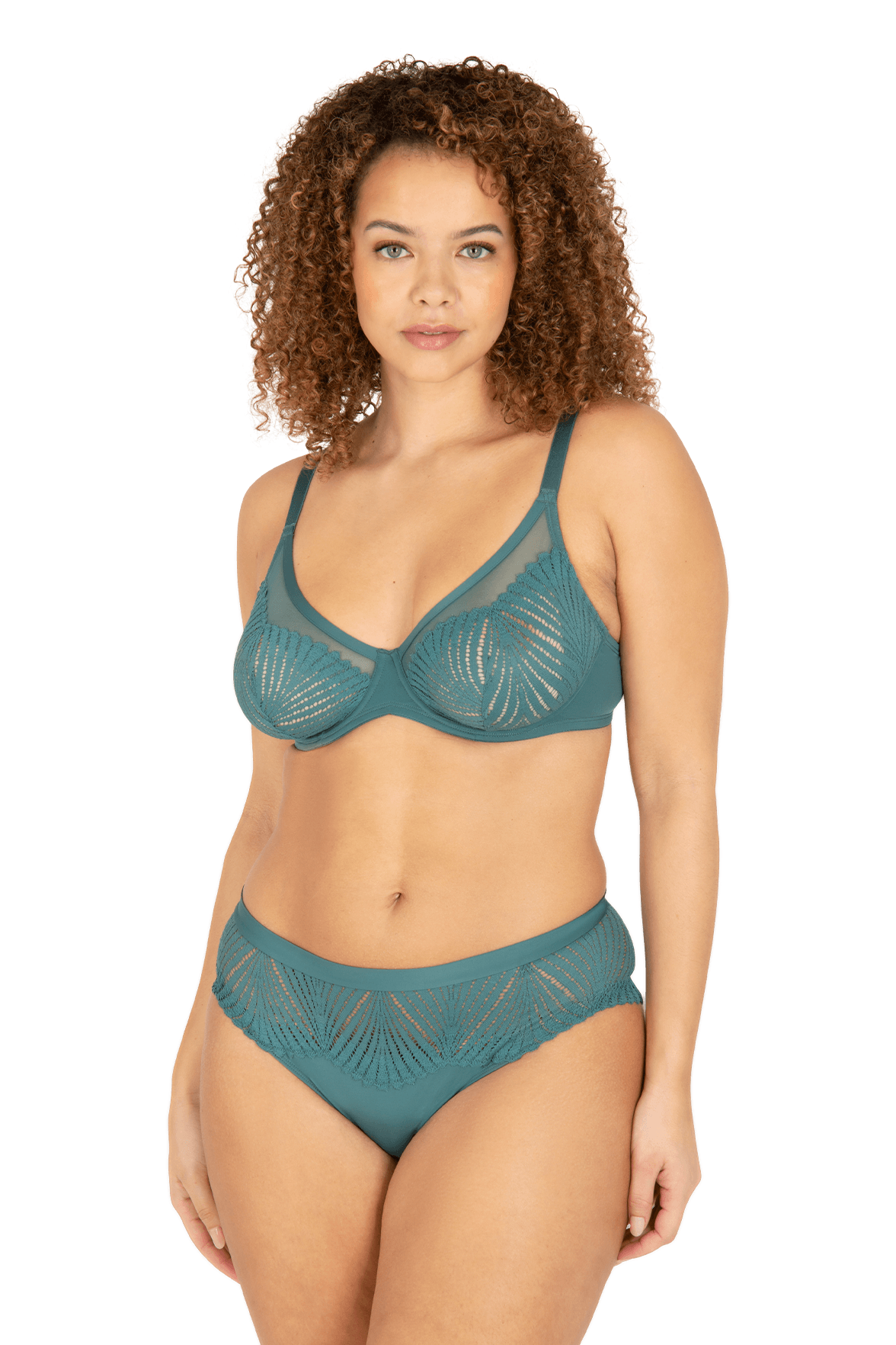 Soutien-gorge à armatures Muse - Vert paon